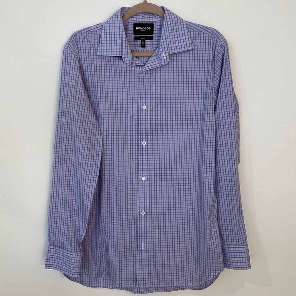 Bonobos Blue & Purple Dress Shirt